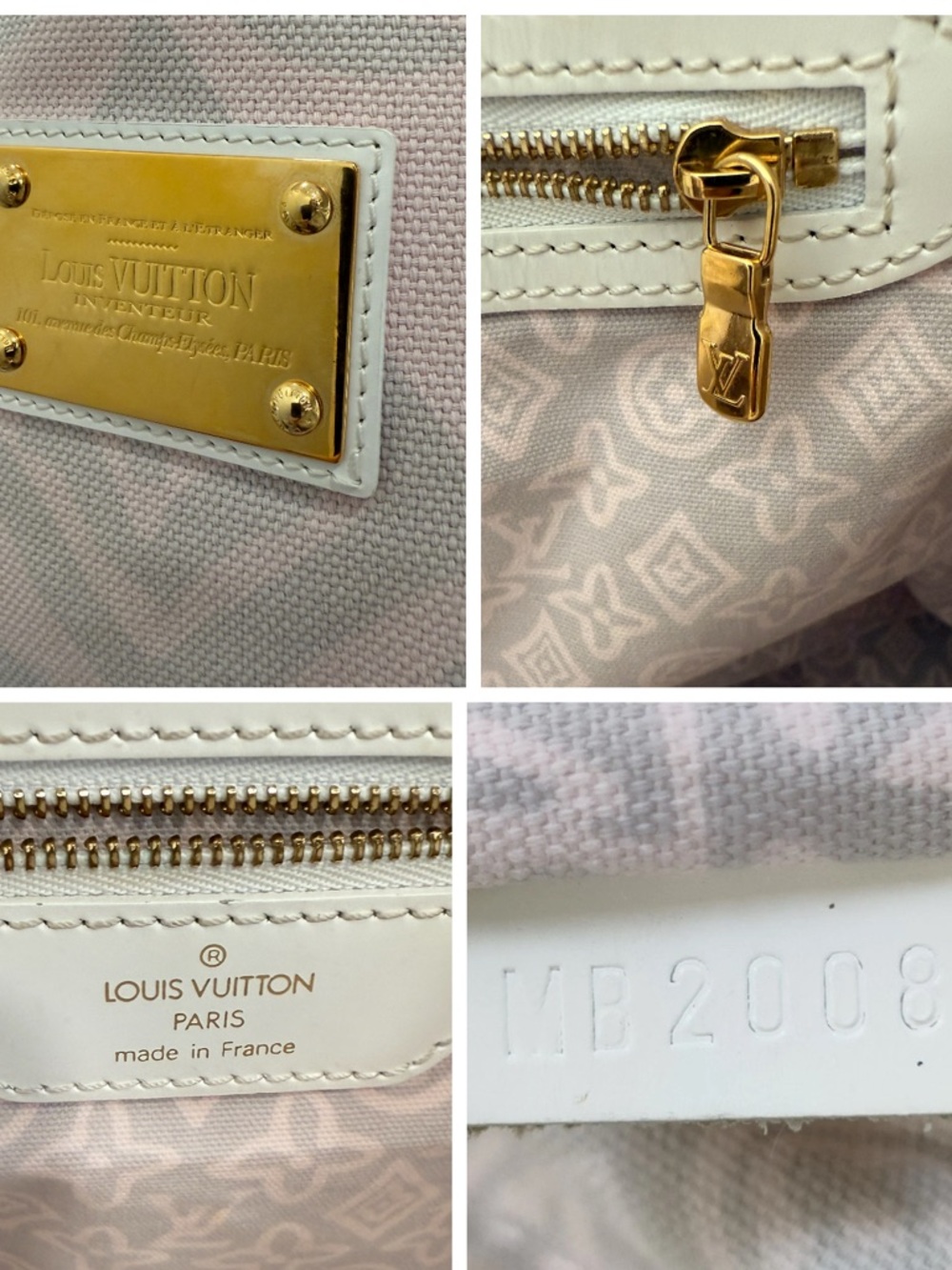 Louis Vuitton Limited Edition Pink Tahitienne Cabas PM Tote Bag 2008 LV Ivory - Picture 3 of 13